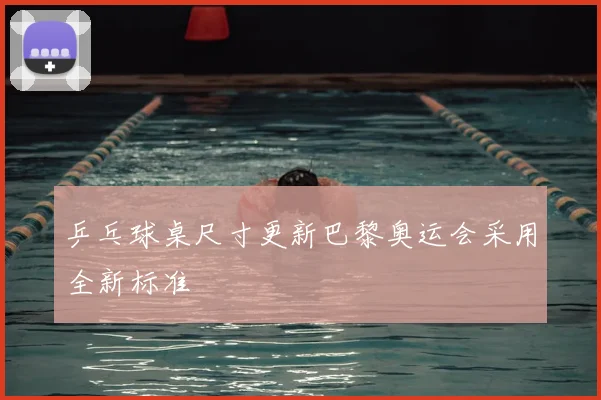 乒乓球桌尺寸更新巴黎奥运会采用全新标准